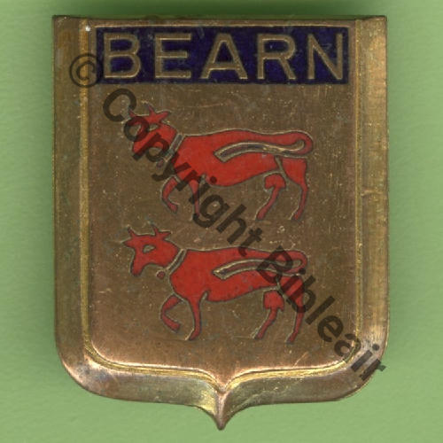 A1067 1956+ ET.1.64 BEARN EVREUX  AB+Bol Poinconne Dos lisse SNH 30x24mm Src.Y.GENTY 20Eur (x3) 